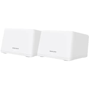 Sistem Wireless Mesh Gigabit MERCUSYS Halo H47BE BE9300, Wi-Fi 7, Tri Band 574 + 2880 + 5760 Mbps, 2 buc, alb
