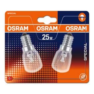 Set 2 becuri LED OSRAM 4050300774664 pentru cuptor T26, E14, 25W, lumina calda
