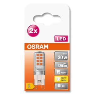 Set 2 becuri LED OSRAM 4058075449862, G9, 2.6W, 320lm, lumina calda