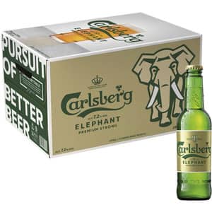 Bere blonda Carlsberg Elephant bax 0.33L x 24 sticle