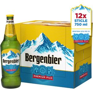 Bere blonda Bergenbier bax 0.75L x 12 sticle 