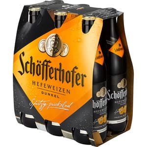Bere neagra Schofferhofer Hefeweizen Dark bax 0.50L x 6 sticle