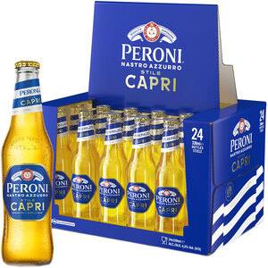 Bere cu arome Peroni Nastro Azzurro Capri bax 0.33L x 24 sticle