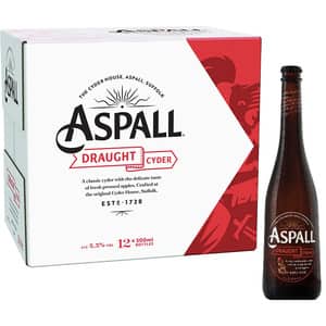 Bere cu arome Aspall Draught Cyder bax 0.5L x 12 sticle