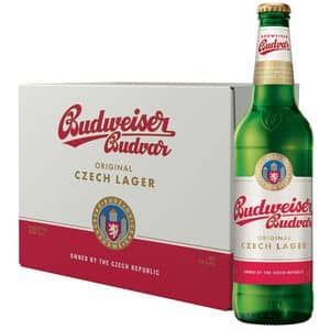 Bere blonda Budweiser Budvar bax 0.33L x 24 sticle