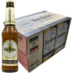 Bere blonda Warsteiner Premium Bottle bax 0.33L x 24 sticle