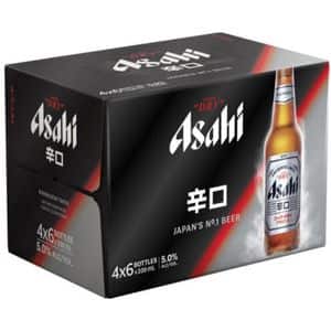 Bere blonda Asahi Dry bax 0.33L x 24 sticle