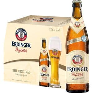 Bere blonda Erdinger Weissbier Bottle bax 0.5L x 12 sticle