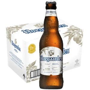 Bere alba Hoegaarden White Bottle bax 0.33L x 24 sticle