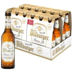 Bere blonda Bitburger Premium Pils bax 0.33L x 24 sticle