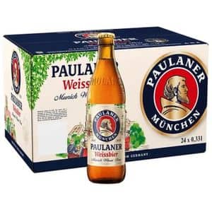 Bere alba Paulaner Hefen Weizen bax 0.33L x 24 sticle