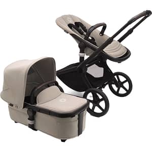 Carucior 2in1 BUGABOO Fox 5 BG100051060, 5 puncte, 0 luni+, bej-negru