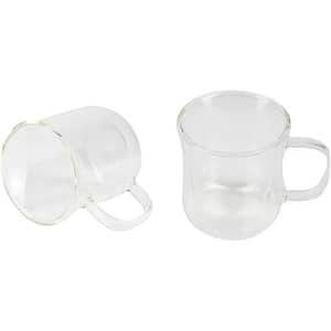 Set cesti BERGNER Coffe&Tea BG-20115-MM, 2 piese, sticla, transparent