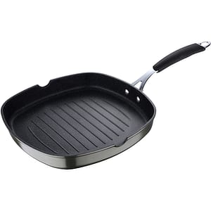 Tigaie grill BERGNER Midnight BG-30130-GR, 28x28cm, aluminiu, negru