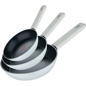 Set tigai BERGNER  Lines BG-56096-GY, 3 piese, 20-28cm, aluminiu, alb