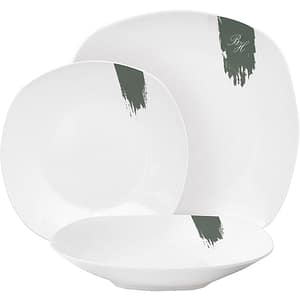 Set de masa BERLINGER HAUS BH/10205, 18 piese, portelan, alb