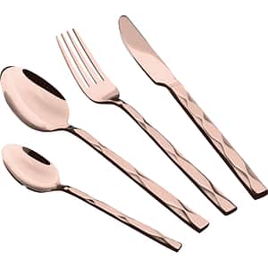 Set tacamuri BERLINGER HAUS BH/3082, 24 piese, otel, rose-gold