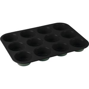Tava briose BERLINGER HAUS BH 7946, 12 forme, 35 x 26.5 cm, otel, verde mat
