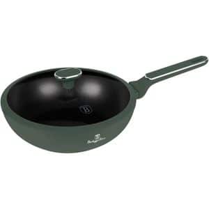 Tigaie Wok BERLINGER HAUS BH 8159, 28cm, aluminiu, verde mat