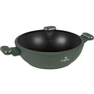 Tigaie Wok BERLINGER HAUS BH 8160, 30cm, aluminiu, verde mat
