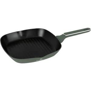 Tigaie grill BERLINGER HAUS BH 8161, 28cm, aluminiu, verde mat