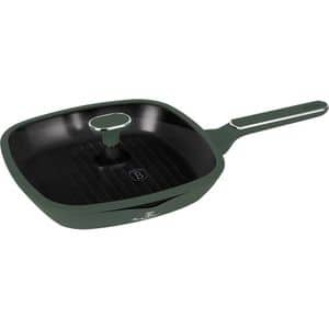 Tigaie grill BERLINGER HAUS BH 8162, 28cm, aluminiu, verde mat