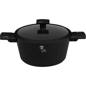 Cratita cu capac BERLINGER HAUS Matte Black BH/8188, 4.1l, 24 cm, negru mat