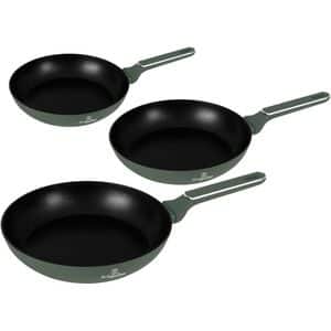 Set tigai BERLINGER HAUS BH 8206, 3 piese, 1-2.4l, 20-28cm, aluminiu, verde mat