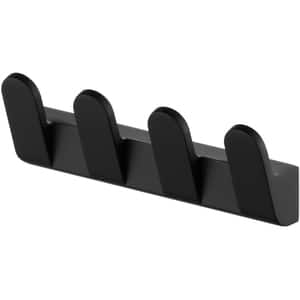 Suport prosop BISK Futura 02952, 4 carlige, negru