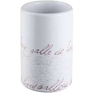 Pahar baie BISK Stamp 06566, alb