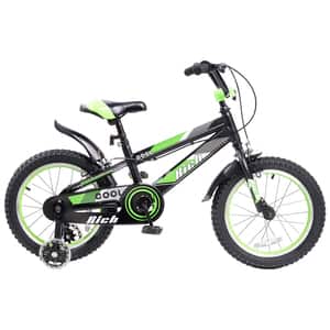 Bicicleta copii RICH Baby R16WTB, roata 16", frana C-Brake, negru-verde