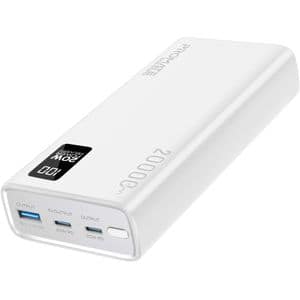 Baterie externa PROMATE Bolt-20PD, 20000mAh, 1xUSB-A, 2x USB-C Power Delivery (PD) 20W, alb