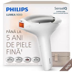 Epilator IPL PHILIPS Lumea Seria 9000 BRI983/00, 500.000 de impulsuri, 4 accesorii, roz
