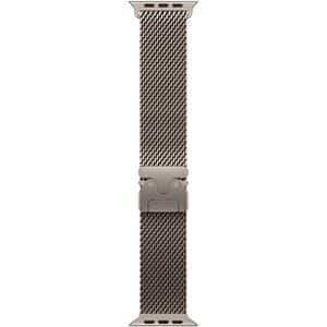 Bratara pentru APPLE Watch 49mm Natural Titanium Milanese Loop - Large, MXKE3ZM/A