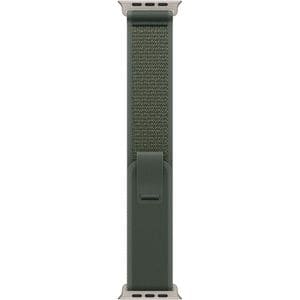 Bratara pentru APPLE Watch 49mm Green Trail Loop - S/M - Natural Titanium Finish, MXTN3ZM/A