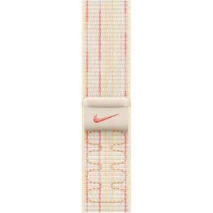 Bratara pentru APPLE Watch 46mm Sport Loop Starlight/Pink Nike, MYJE3ZM/A