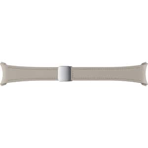 Bratara D-Buckle Hybrid Eco-Leather Band (Slim, Small/Medium) pentru SAMSUNG Galaxy Watch6, ET-SHR93SAEGEU, Etoupe