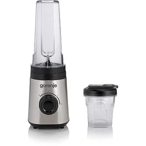 Mini blender GORENJE BSM600E, 0.6l, 320W, 2 trepte viteza, argintiu-negru