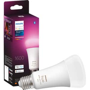 Bec LED PHILIPS HUE, E27, 13.5W, 1600 lm, Wi-Fi, lumina variabila, compatibil Alexa, Google Assistant