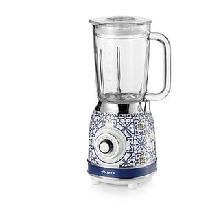 Blender ARIETE Capri C05830CAR0, 1.5l, 1000W, 4 trepte viteza, albastru-alb