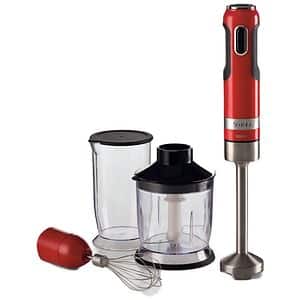Mixer vertical ARIETE Moderna C060200AR0, 0.7l, 1000W, 10 trepte viteza, rosu-negru