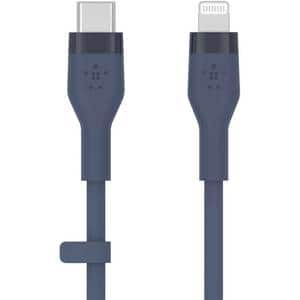 Cablu date BELKIN CAA009bt3MBL, USB-C - Lightning, 3m, albastru