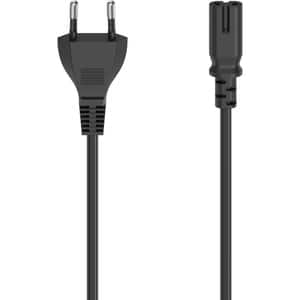 Cablu de alimentare cu 2 pini HAMA 200731, 0.75m, negru