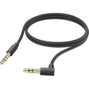 Cablu audio HAMA 201528, Jack 3.5mm - Jack 3.5mm, 1m, negru
