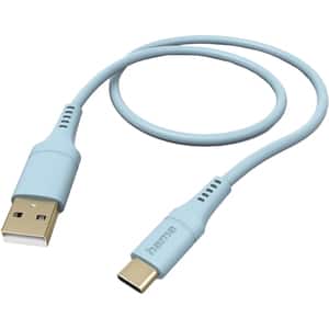 Cablu date HAMA 201569, USB-A - USB-C, 1.5m, albastru deschis