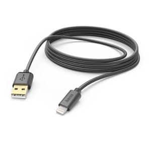 Cablu date HAMA 201582, USB-A - Lightning, 3m, negru