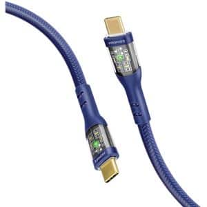 Cablu date PROMATE TransLine-CC200, USB-C - USB-C, 2m, albastru