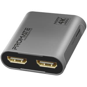 Adaptor Splitter HDMI- USB Type C PROMATE MEDIASPLIT-C2, gri