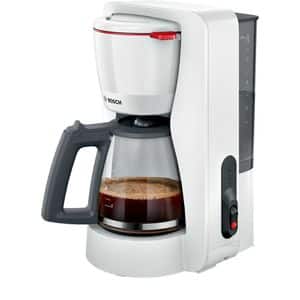 Cafetiera BOSCH MyMoment TKA2M111, 1.4l, 1200W, 15 cesti, alb-gri inchis