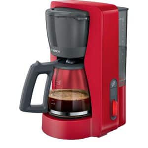 Cafetiera BOSCH MyMoment TKA3M134, 1.4l, 1200W, 15 cesti, rosu-gri inchis